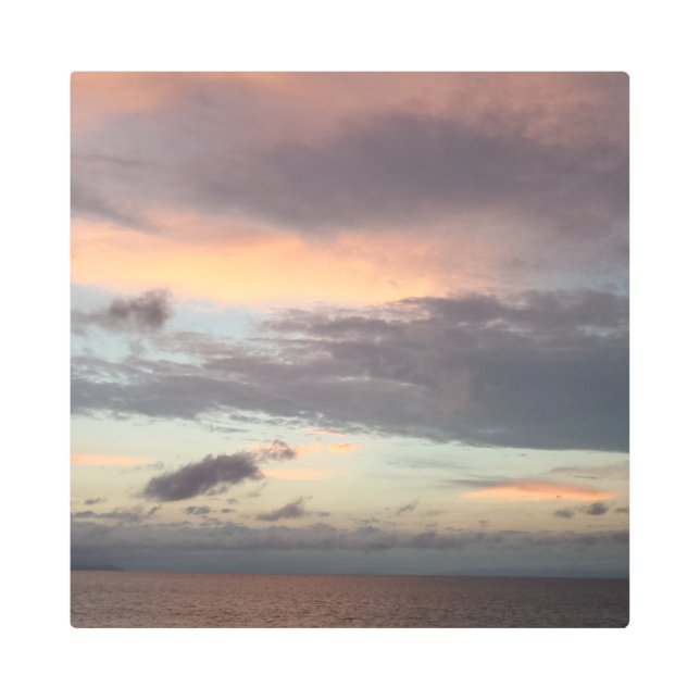 After Storm Sunset 16"x16"メタルアート メタルプリント (正面)