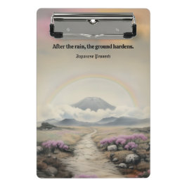 After the Rain (Japanese Watercolor Landscape Art) ミニクリップボード