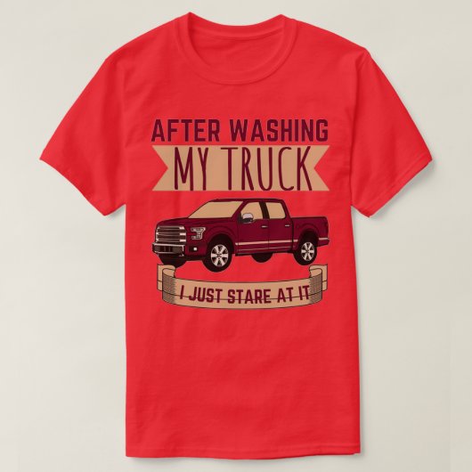 After washing my truck tシャツ (デザイン正面)