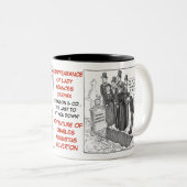 AFTER_WORDSシリーズ- CHASおよび女性コーヒー・マグ ツートーンマグカップ (正面右)