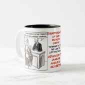 AFTER_WORDSシリーズ- CHASおよび女性コーヒー・マグ ツートーンマグカップ (正面左)