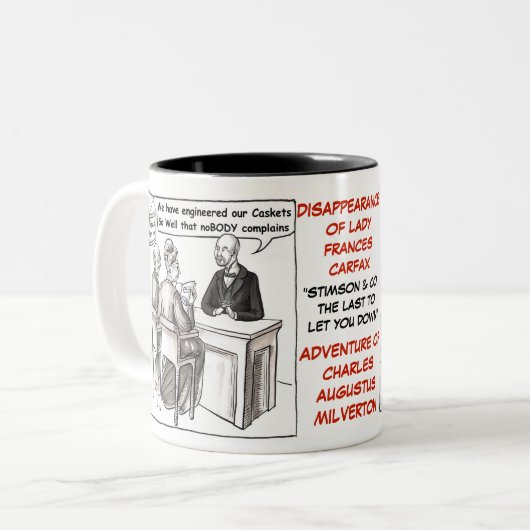 AFTER_WORDSシリーズ- CHASおよび女性コーヒー・マグ ツートーンマグカップ (正面左)