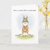 After Your ハートRabbit Card カード (黄色い花)