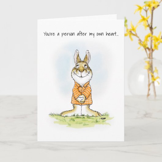 After Your ハートRabbit Card カード (黄色い花)