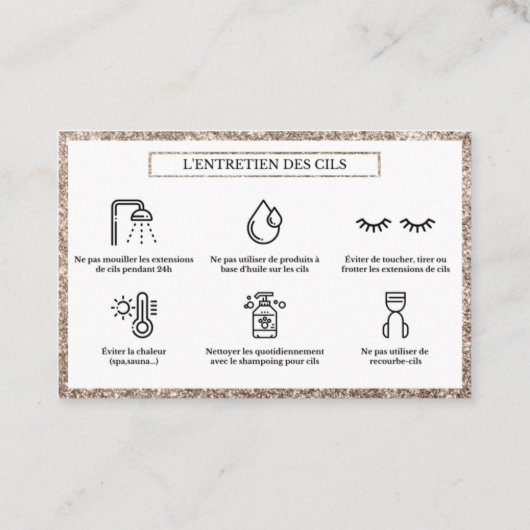 AFTERCARE CILS 名刺 (裏面)