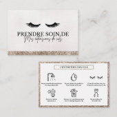 AFTERCARE CILS 名刺 (正面/裏面)