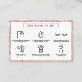 AFTERCARE CILS 名刺 (裏面)