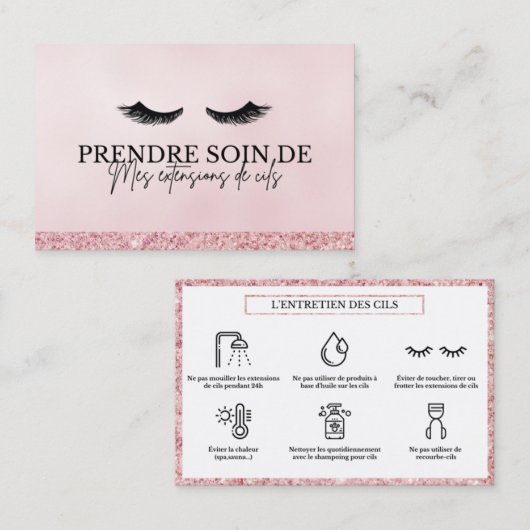 AFTERCARE CILS 名刺 (正面/裏面)