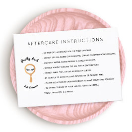 AfterCare for Lash Extensionsサロン 名刺