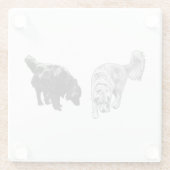 Afterglow Dot Sip — Retriever Duo ガラスコースター (裏面)