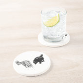 Afterglow Dot Sip — Retriever Duo コースター (側面)