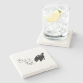 Afterglow Edge — Retriever Duo ストーンコースター (横)