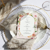 Afterglow Floral Garden Blooms Wedding Menu メニュー