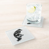 Afterglow Table Hush — Retriever ガラスコースター (アングル)