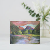 'Afterglow, Tautira River, Tahiti' - John LaFarge ポストカード (スタンド正面)