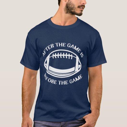 Afterhe Game Is Before Sports Athlete American ret Tシャツ (正面)