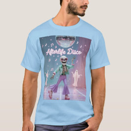 Afterlife Disco – Groovy Skeleton Dance in Pastel  Tシャツ