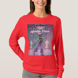 Afterlife Disco – Groovy Skeleton Dance in Pastel  Tシャツ