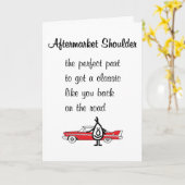 Aftermarket Shoulder A Funny New Shoulder Poem カード (黄色い花)