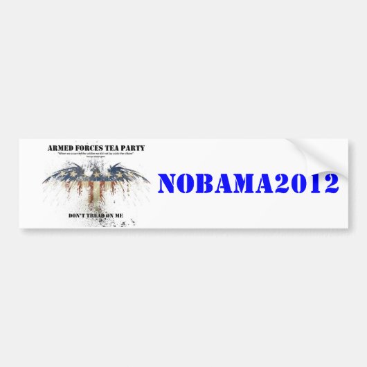 AFTP NoBamaのステッカー バンパーステッカー (正面)