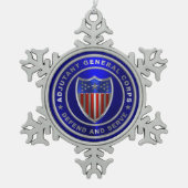 AG総合協力隊 スノーフレークピューターオーナメント (正面)