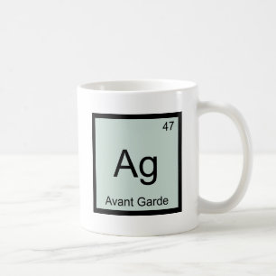 Ag -アバンギャルド化学要素の記号のTシャツ コーヒーマグカップ