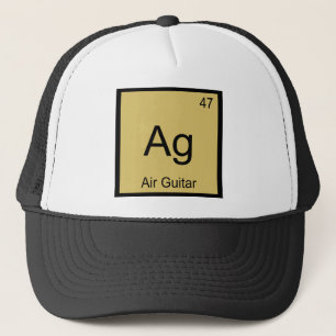 Ag - エアギター 化学元素記号 音楽Tシャツ キャップ