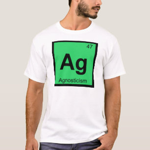 Ag - 不可知論 哲学 化学 シンボル tシャツ
