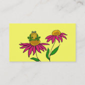 AG-花、カエルおよびトンボの名刺 名刺 (裏面)