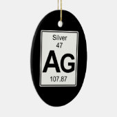 Ag -銀 セラミックオーナメント (右)