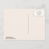 AG - NYC Skyline Etched 01 Save the Date 案内ポストカード (裏面)