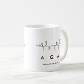 Agaペプチド名mug コーヒーマグカップ (正面右)