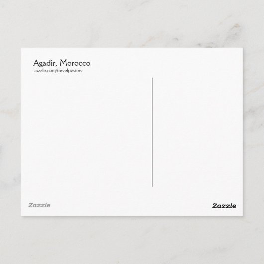 Agadir, Morocco – はがき (裏面)