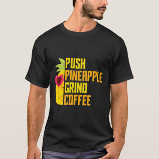 AgadooプッシュPineapple挽きコーヒー Tシャツ