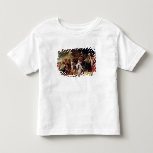 AgagをAmalekitesの王殺している、サミュエル トドラーTシャツ (正面)