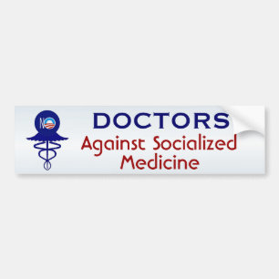 Againstによって医者社会的ニされる薬 バンパーステッカー