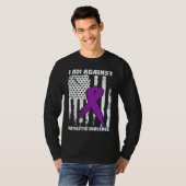 Against Domestic Violence American Flag Tシャツ (正面フル)