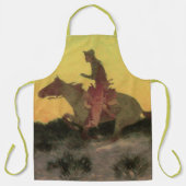 Against the Sunset by Remington,ヴィンテージ・カウボーイズ エプロン (正面)