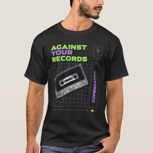 Against Your Records Tシャツ (正面)