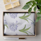 agapanthus African lily flowers seamless pattern 薄葉紙 (ギフト)