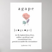 Agape Definition Wall Artポスター ポスター (正面)