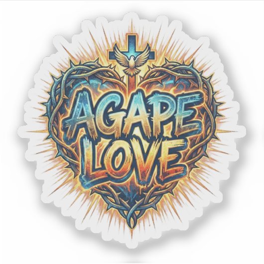Agape Love シール (正面)