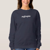 Agape Love Christian Designed Sweatshirt スウェットシャツ (正面)