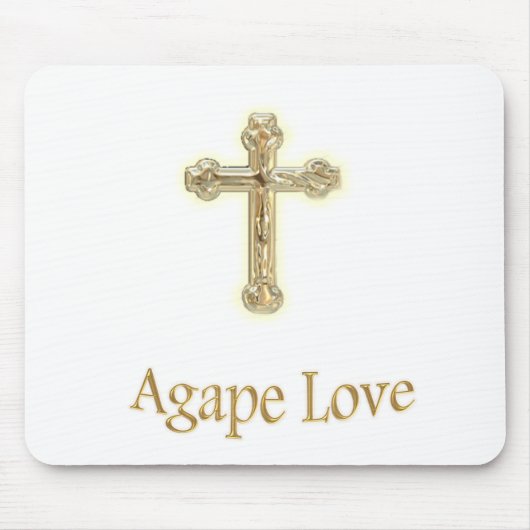 AGAPE LOVE Tシャツ マウスパッド (正面)