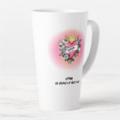 Agape Love Tattoo Graffiti カフェラテマグ (右アングル)