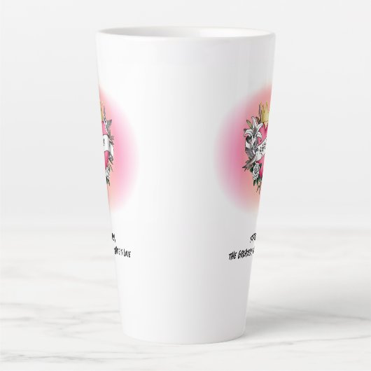 Agape Love Tattoo Graffiti カフェラテマグ (正面)