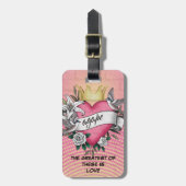 Agape Love Tattoo Graffiti ラゲッジタグ (正面縦)