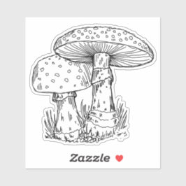 Agaric Mushies Sticker シール