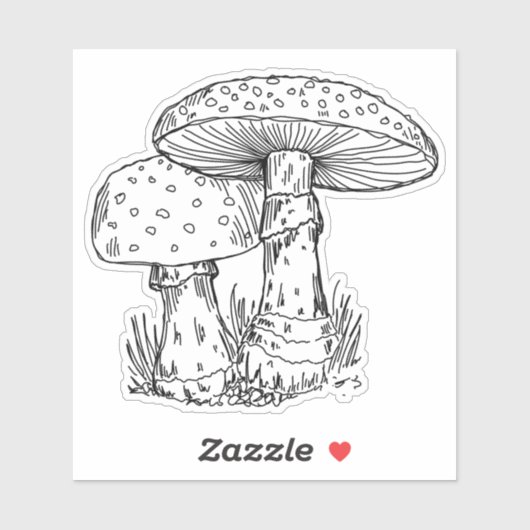 Agaric Mushies Sticker シール (シート)