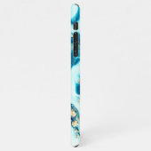 Agateパーソナライズされた手書き名前トレンディーモダン iPhoneケース (左側)